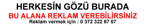 Buraya reklam verebilirsiniz